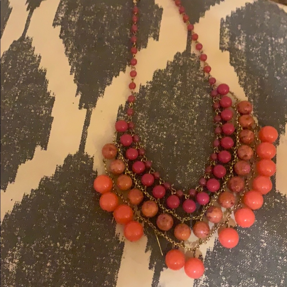 Colorful boho beaded necklace!